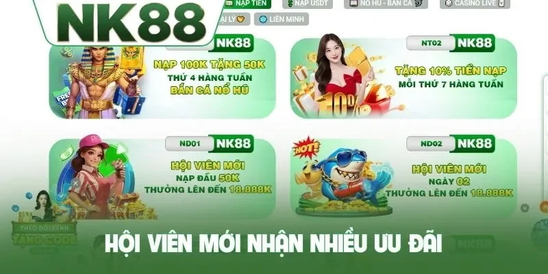 Hội viên mới nhận nhiều ưu đãi